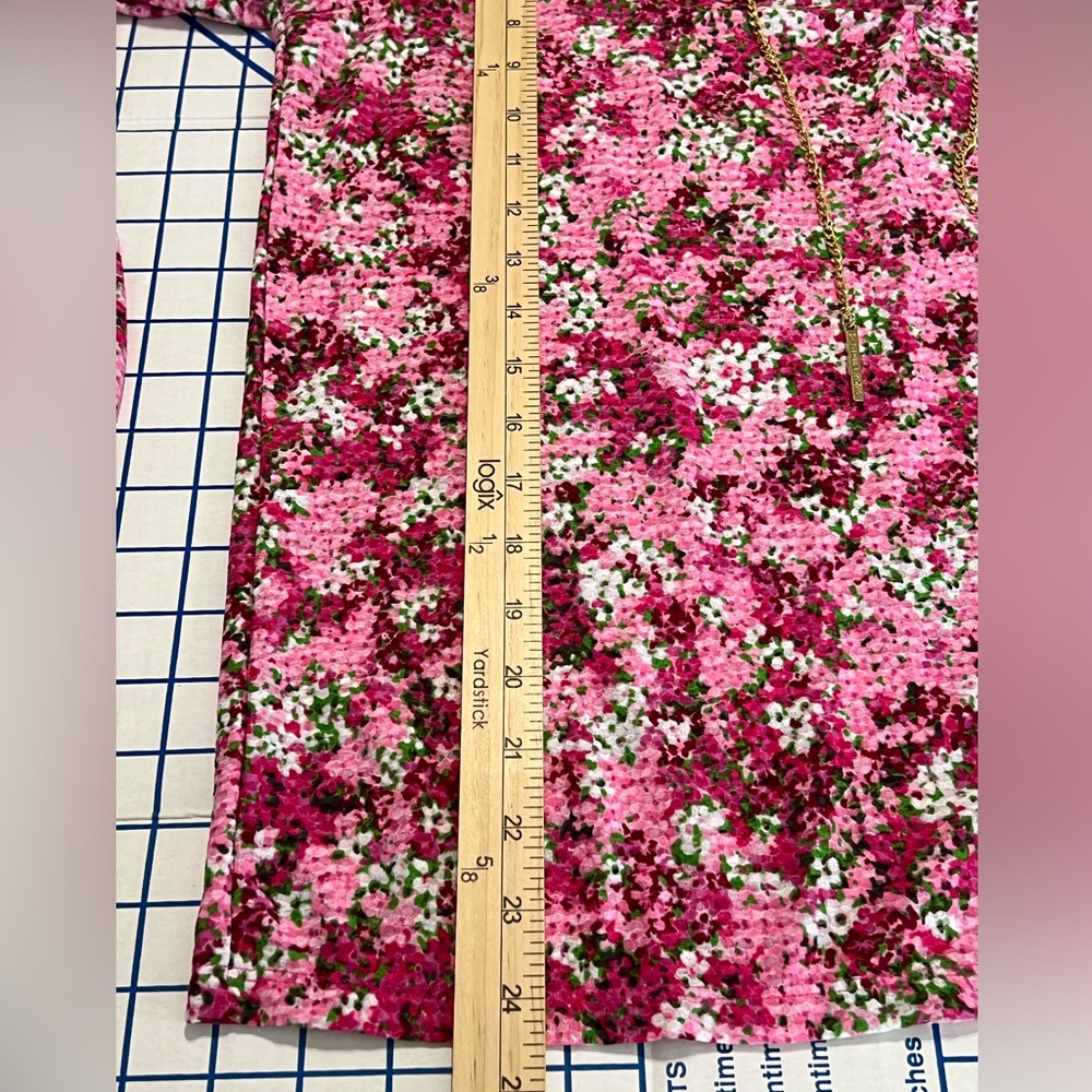 MICHAEL MICHAEL KORS pullover top floral chain detail DRESSY CAREER SPRING - Picture 5 of 7